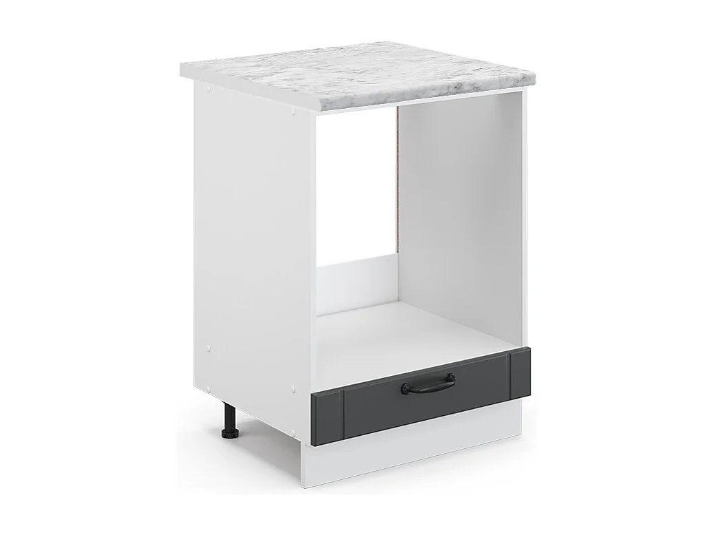 Meuble pour four anthracite campagne 60x60x82 fame-line