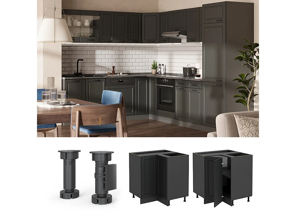 Meuble dangle anthracite campagne 75.6x46x81.6 r-line