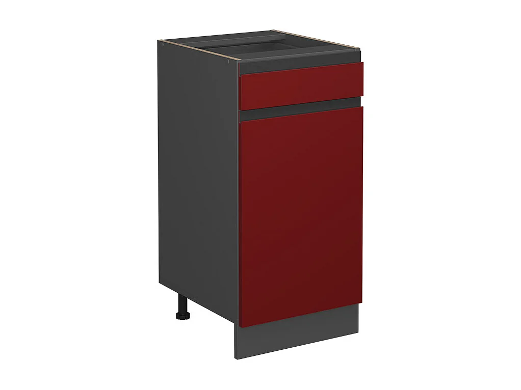 Meuble cuisine rouge 40x46x81.6 r-line
