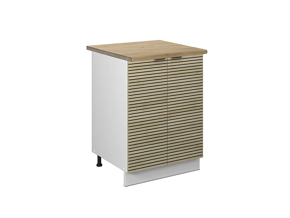 Mobiletto base cucina pannello in quercia 60x60x82 fame-line