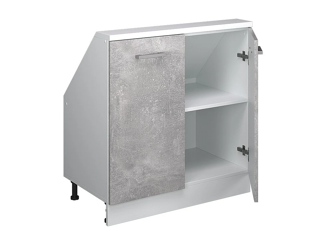 Armario de cocina para techo inclinado hormigón 80x46x81.6 r-line