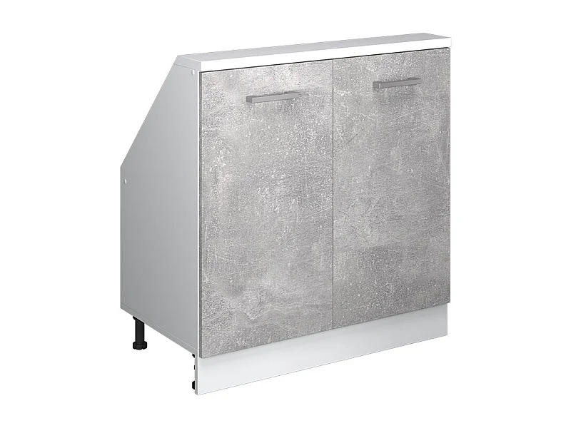 Mobile cucina sottotetto calcestruzzo 80x46x81.6 r-line
