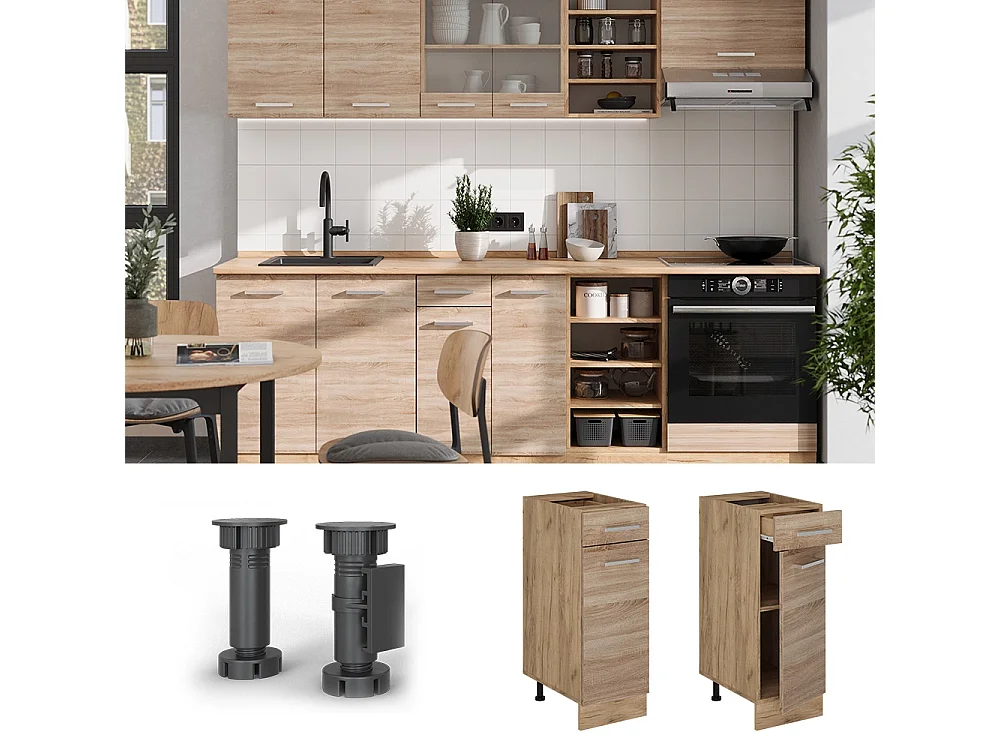 Kitchen base cabinet sonoma 30x46x81.6 r-line