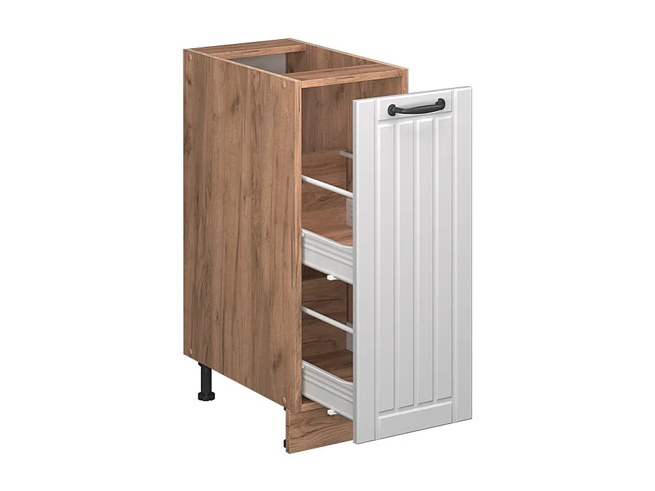 Meuble de cuisine blanc campagne 30x60x82 fame-line