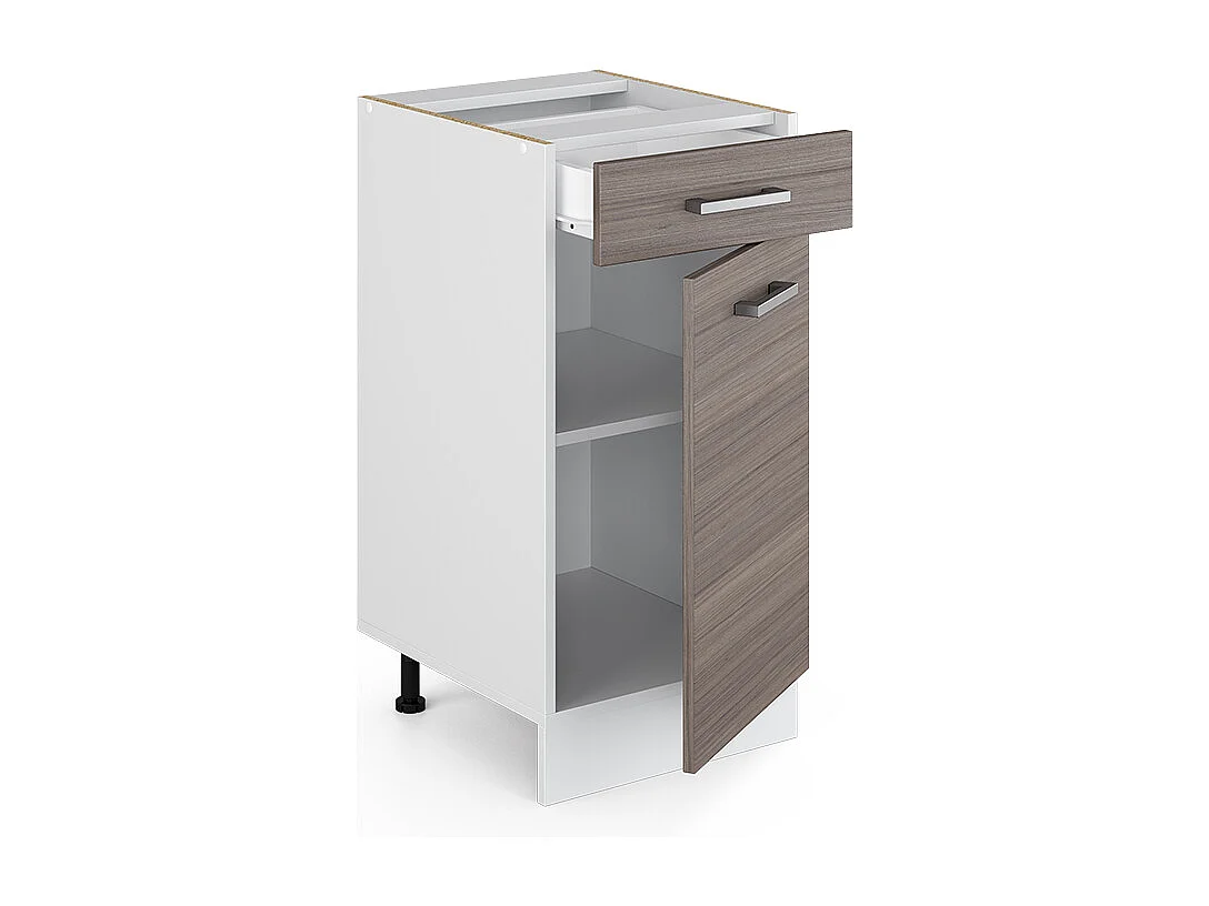 Meuble cuisine gris noble 40x46x81.6 r-line