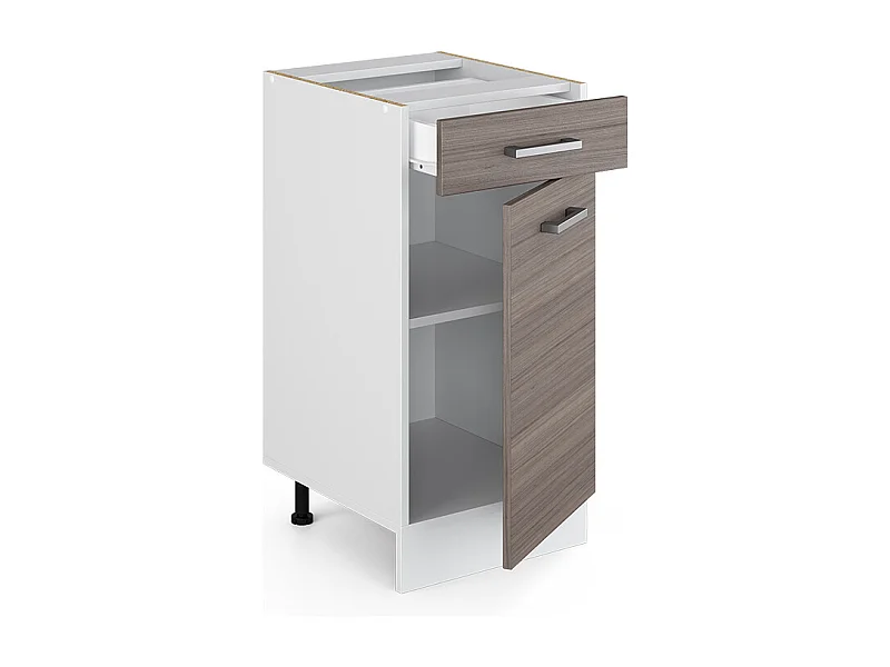 Meuble cuisine gris noble 40x46x81.6 r-line