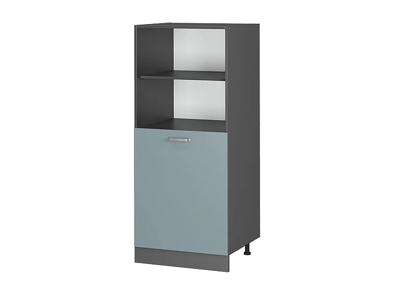 Armario para horno empotrado gris azulado 60x57x143 r-line
