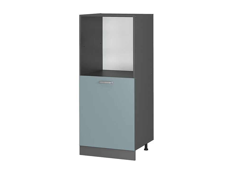 Meuble pour four bleu-gris 60x57x143 r-line