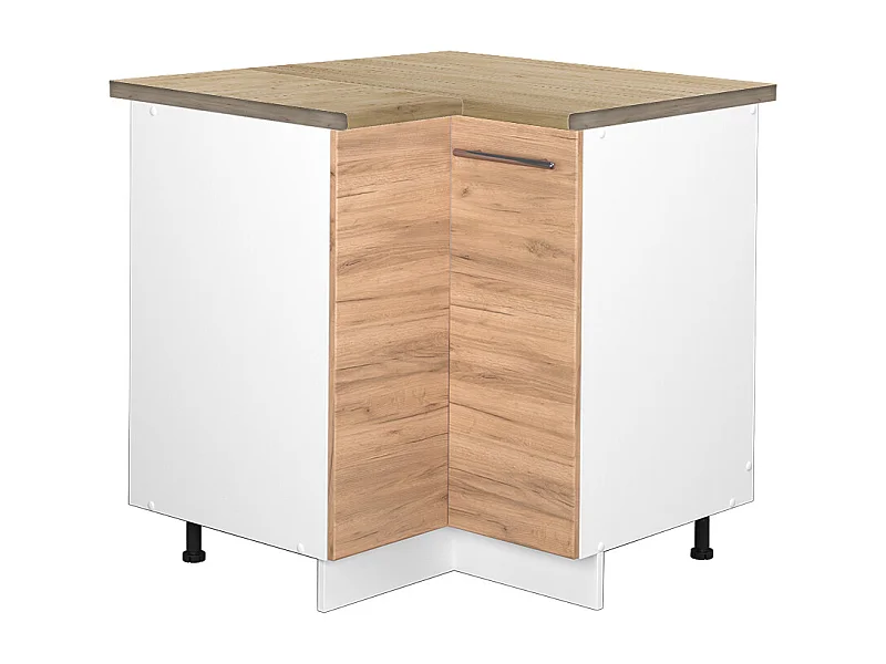 Armario de esquina roble dorado 80.5x60x82 fame-line