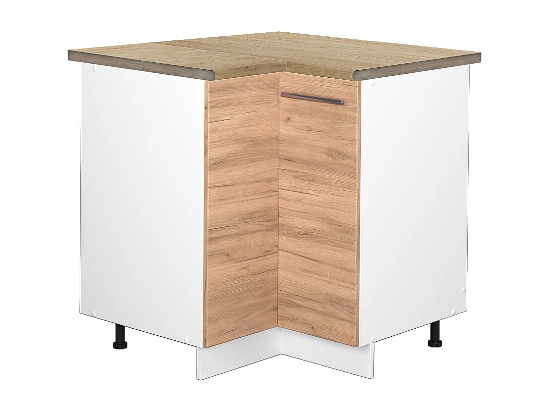 Eckunterschrank goldkraft eiche 80.5x60x82 fame-line