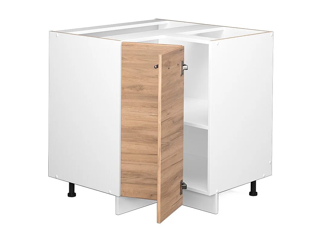 Eckunterschrank goldkraft eiche 80.5x60x82 fame-line