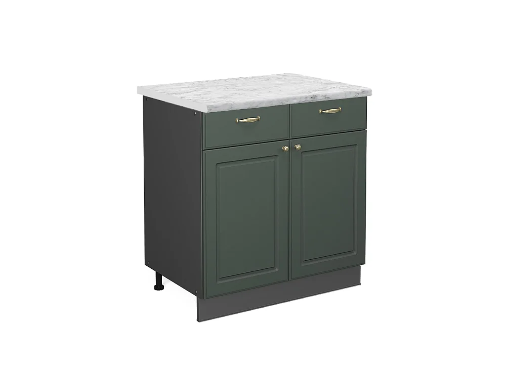 Meuble cuisine vert or campagne 80x60x82 fame-line