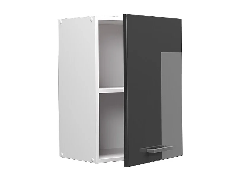 Elément haut de cuisine anthracite haute brillance 45x31x60 r-line