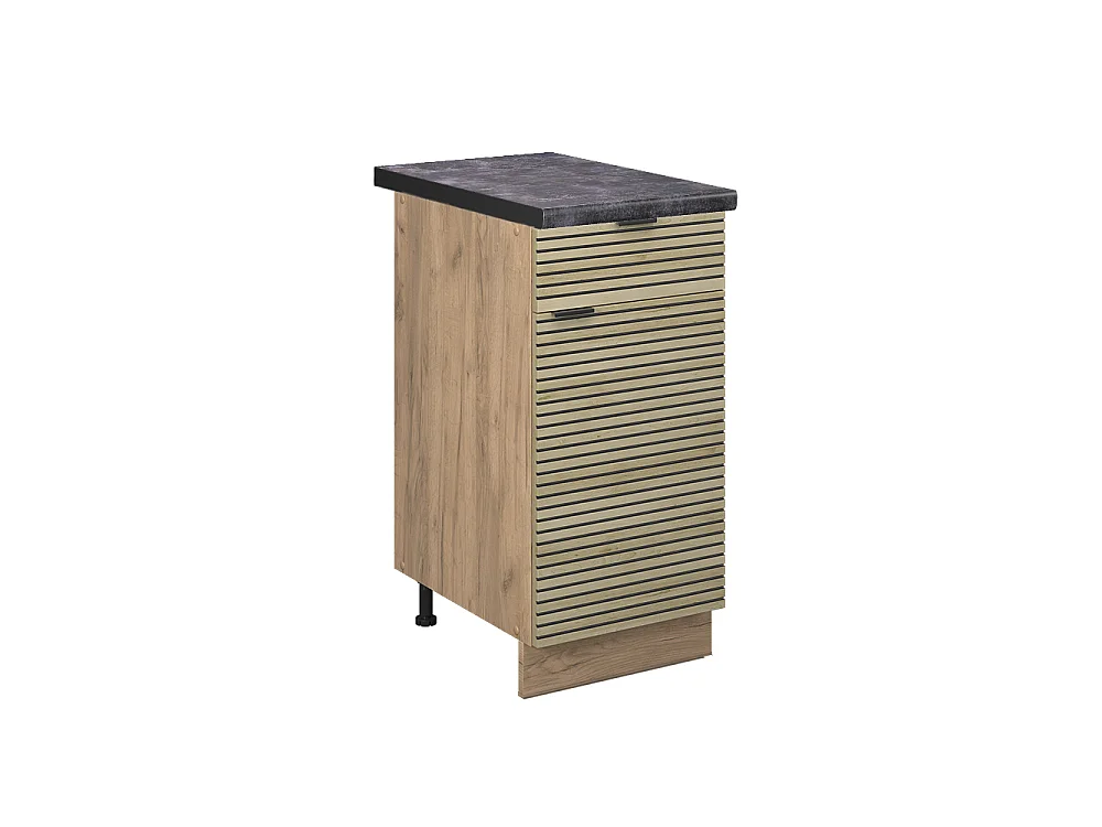 Mobiletto base per cucina pannello in quercia 40x60x82 fame-line