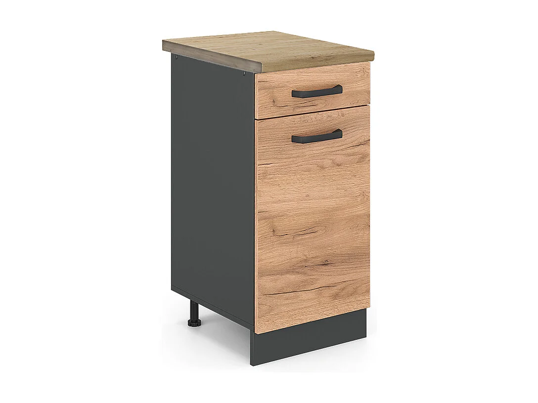 Meuble cuisine chêne de force doré 40x60x81.6 r-line