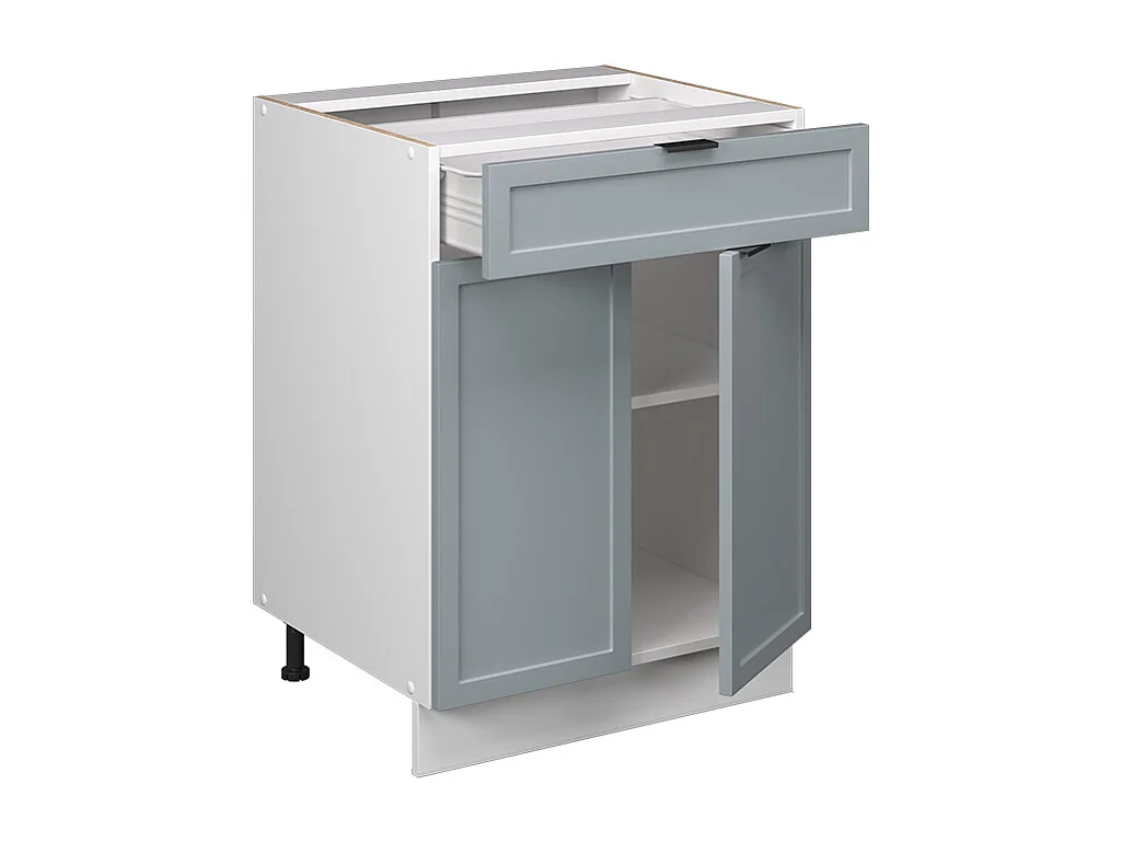 Meuble cuisine bleu clair-gris 60x51.6x82 fame-line