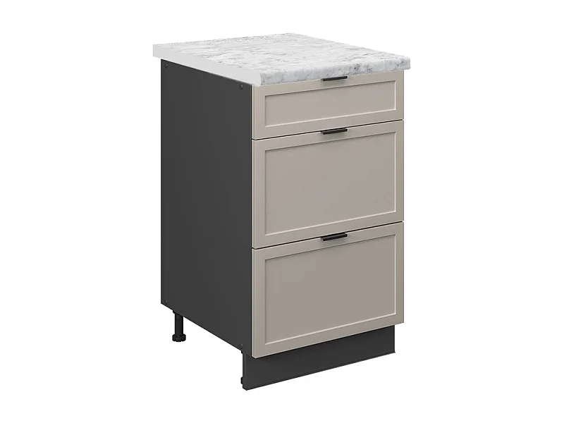 Meuble cuisine grisbeige 50x60x82 fame-line