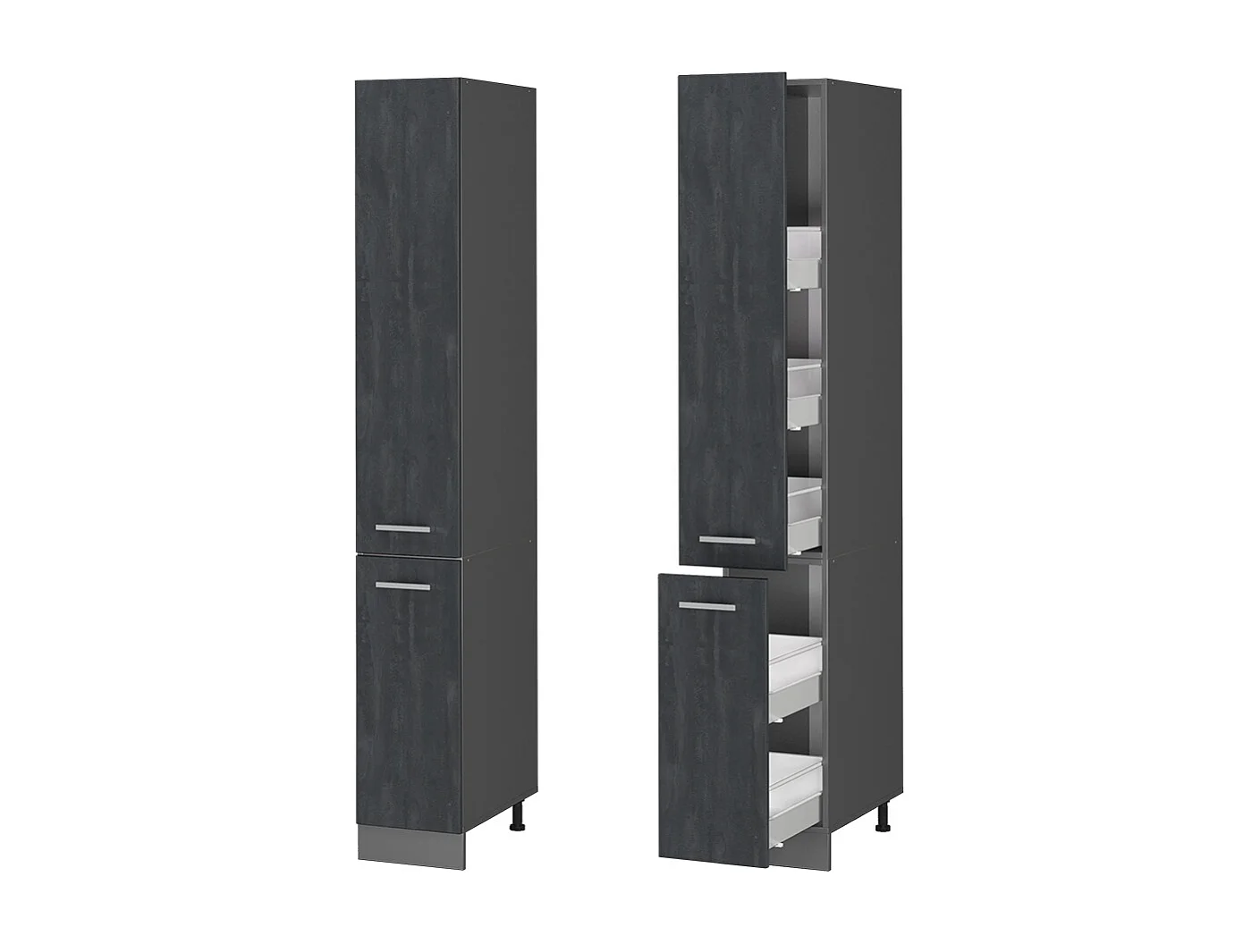 Armario de farmacia hormigón negro 30x57.2x206.8 r-line