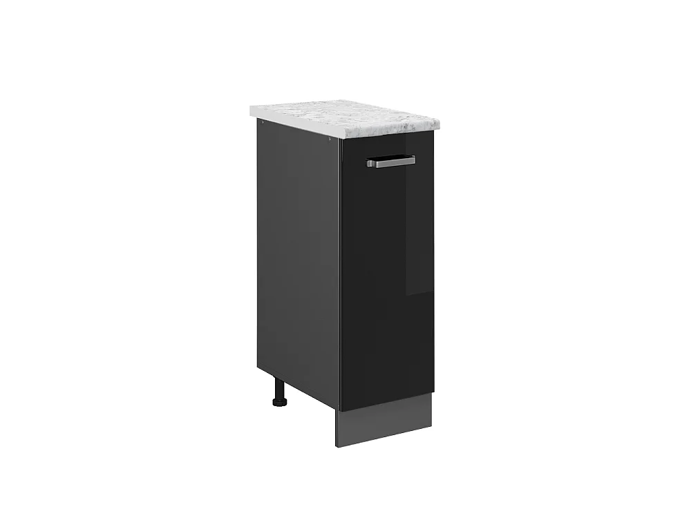 Apotheekkast zwart hoogglans 30x60x81.6 r-line