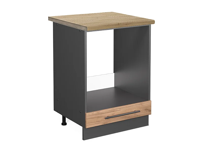 Armario para horno empotrado roble dorado 60x60x82 fame-line