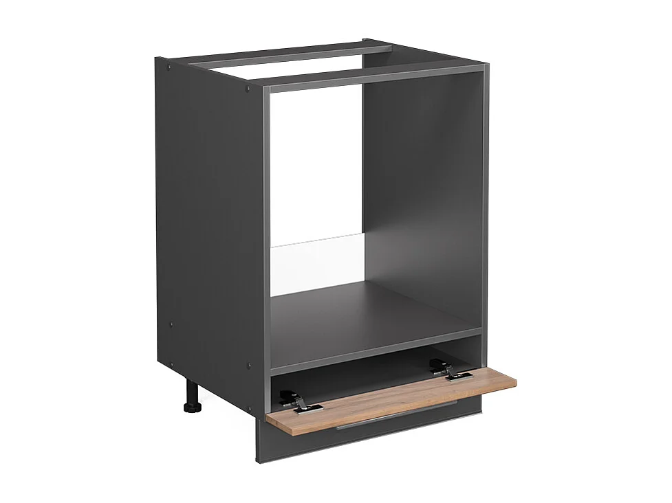 Armario para horno empotrado roble dorado 60x60x82 fame-line