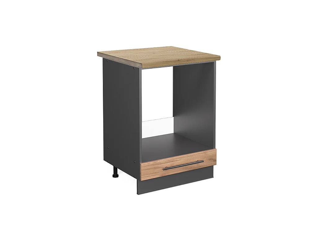 Mobile per forno da incasso Rovere dorato 60x60x82 fame-line