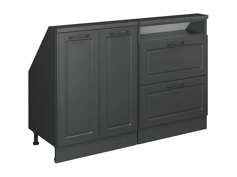 Meuble sous pente anthracite campagne 120x46x81.6 r-line