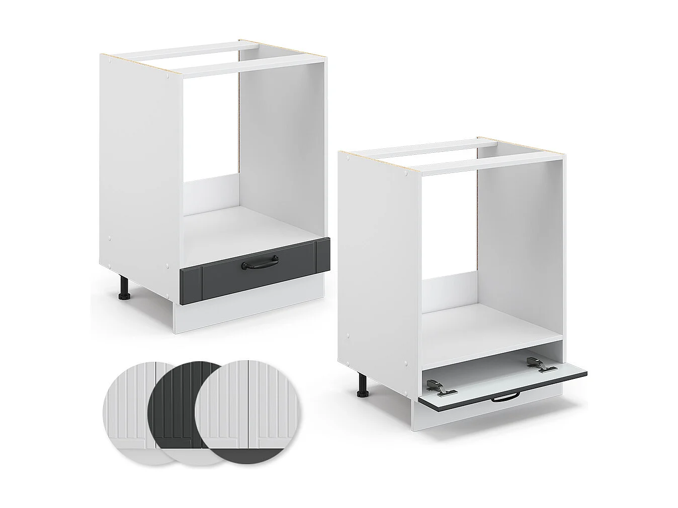 Szafka kuchenna antracytowy domek wiejski 60x51.6x82 fame-line