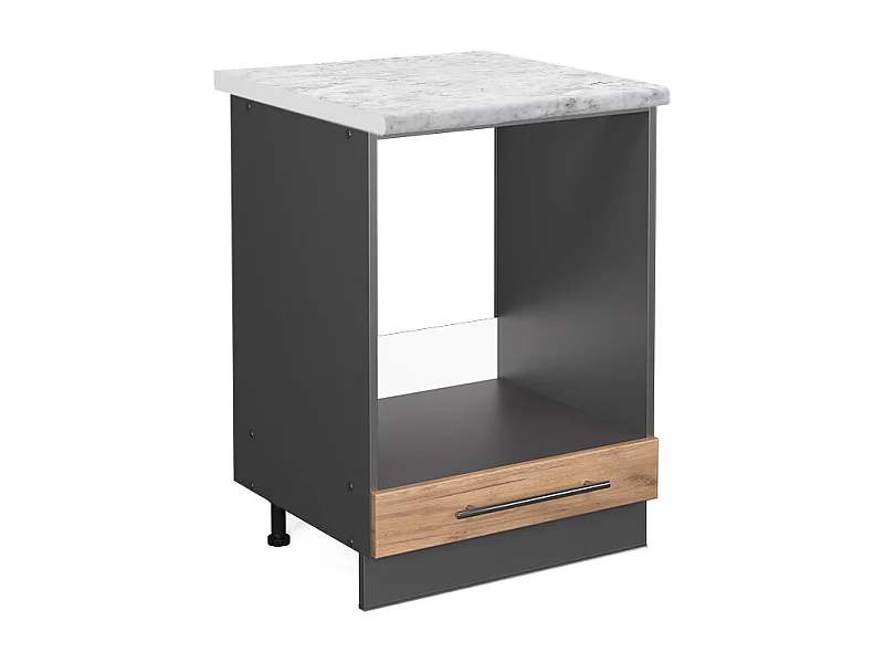 Armario para horno empotrado roble dorado 60x60x82 fame-line