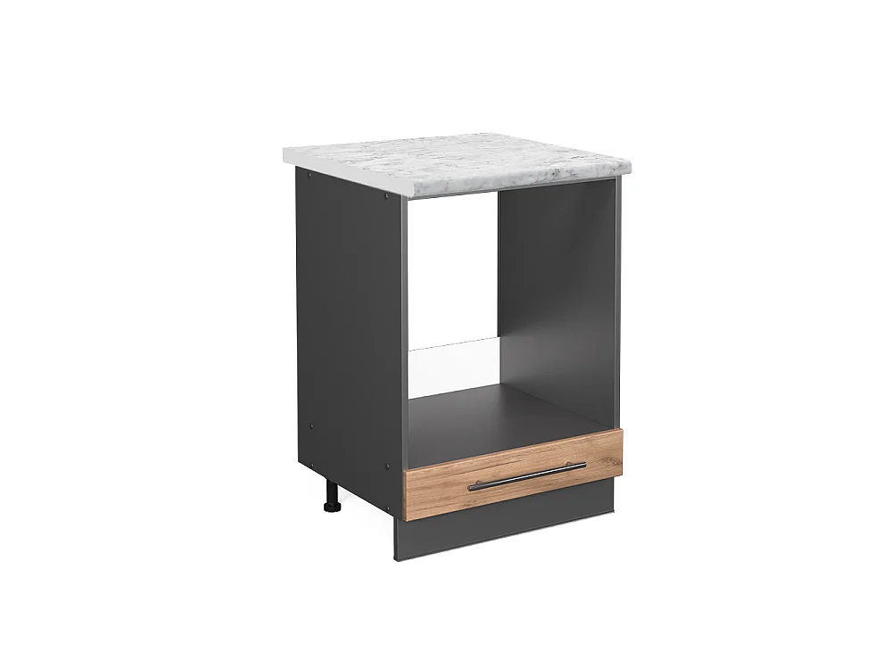 Meuble pour four chêne de force doré 60x60x82 fame-line