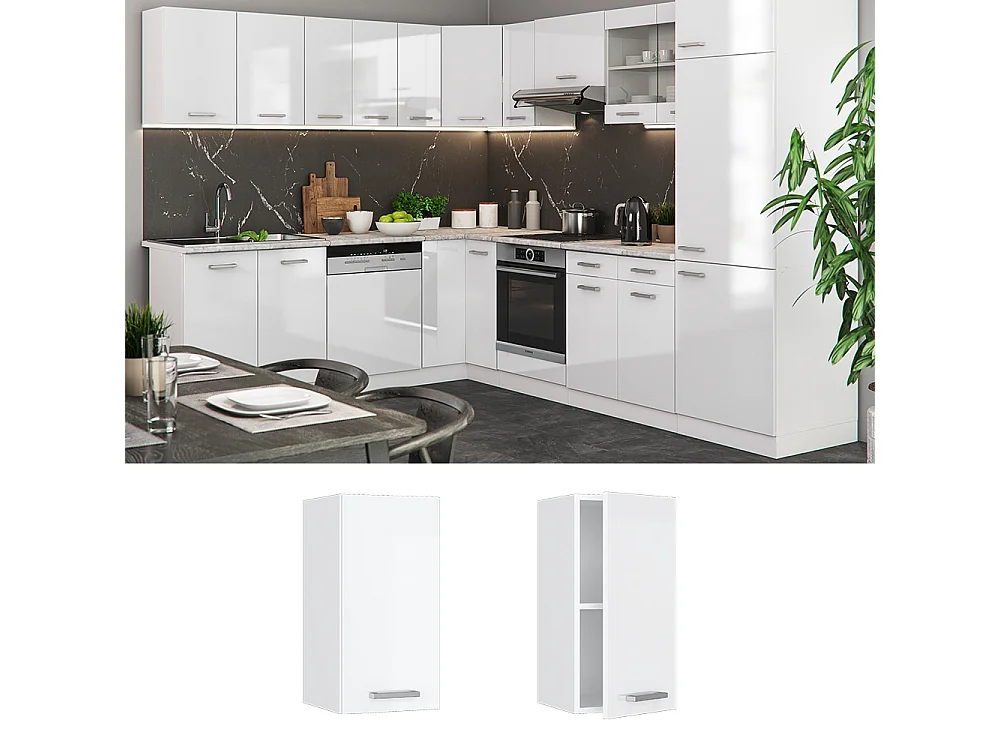 Armario colgante blanco alto brillo 30x31x60 r-line