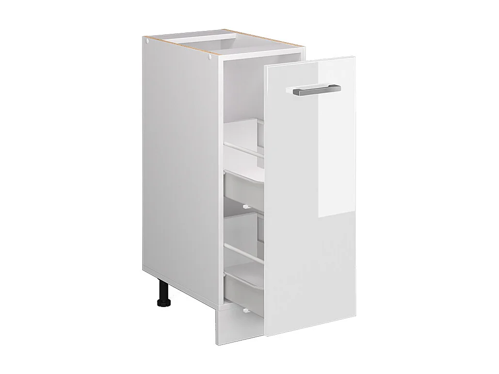 Armadio cucina dispensa alto bianco lucido 30x60x81.6 r-line