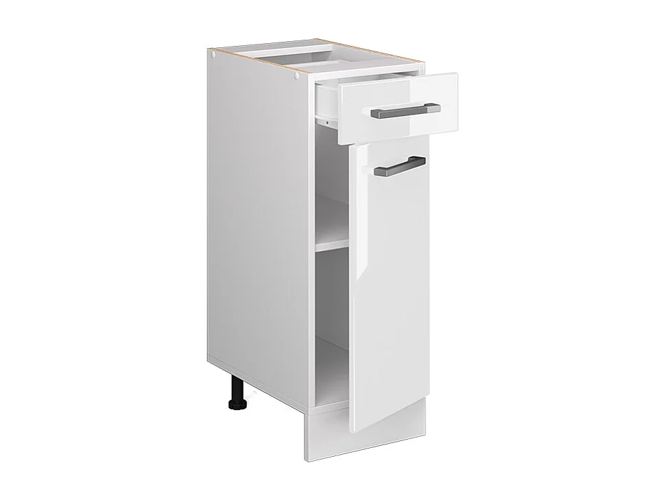 Mueble bajo de cocina blanco alto brillo 30x46x81.6 r-line