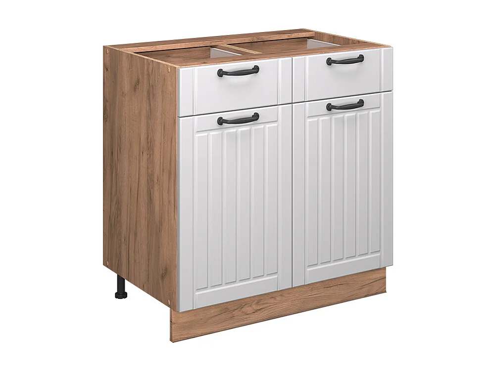 Mueble bajo de cocina blanco casa de campo 80x51.6x82 fame-line