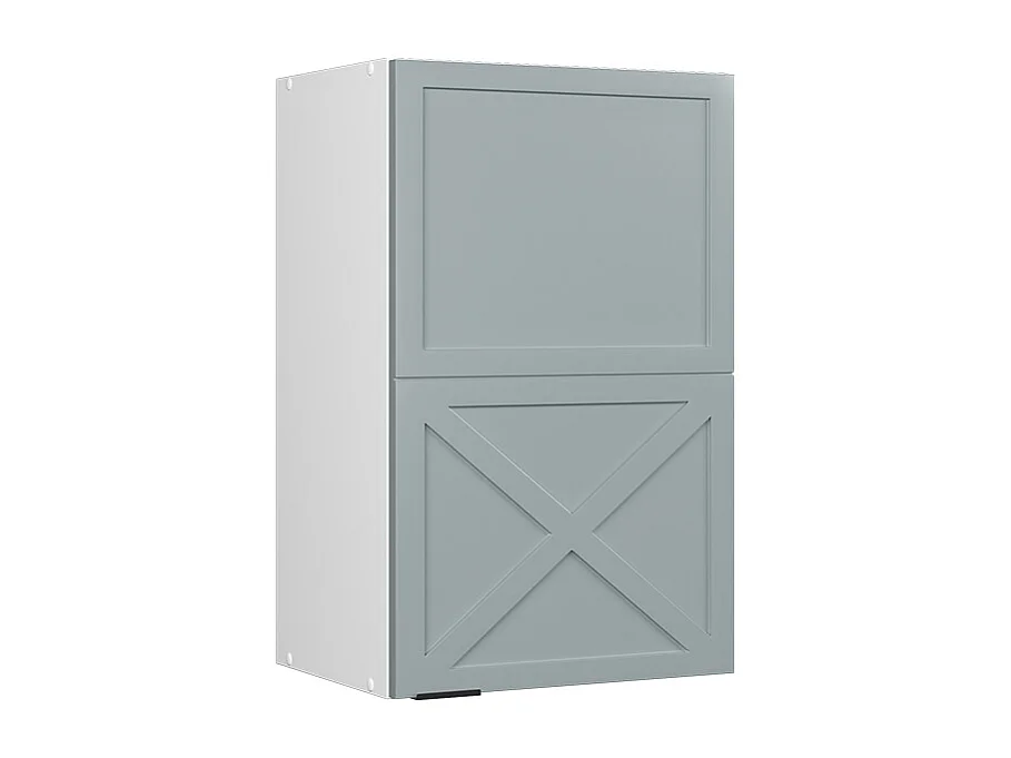 Elément haut de cuisine bleu clair-gris 45x34.1x72 fame-line