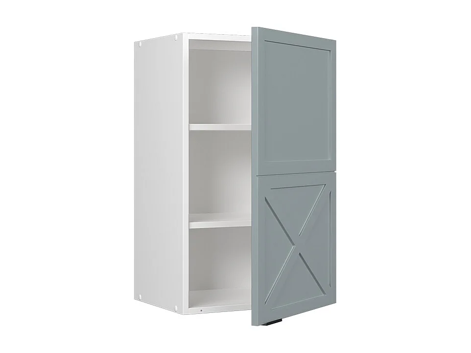 Elément haut de cuisine bleu clair-gris 45x34.1x72 fame-line