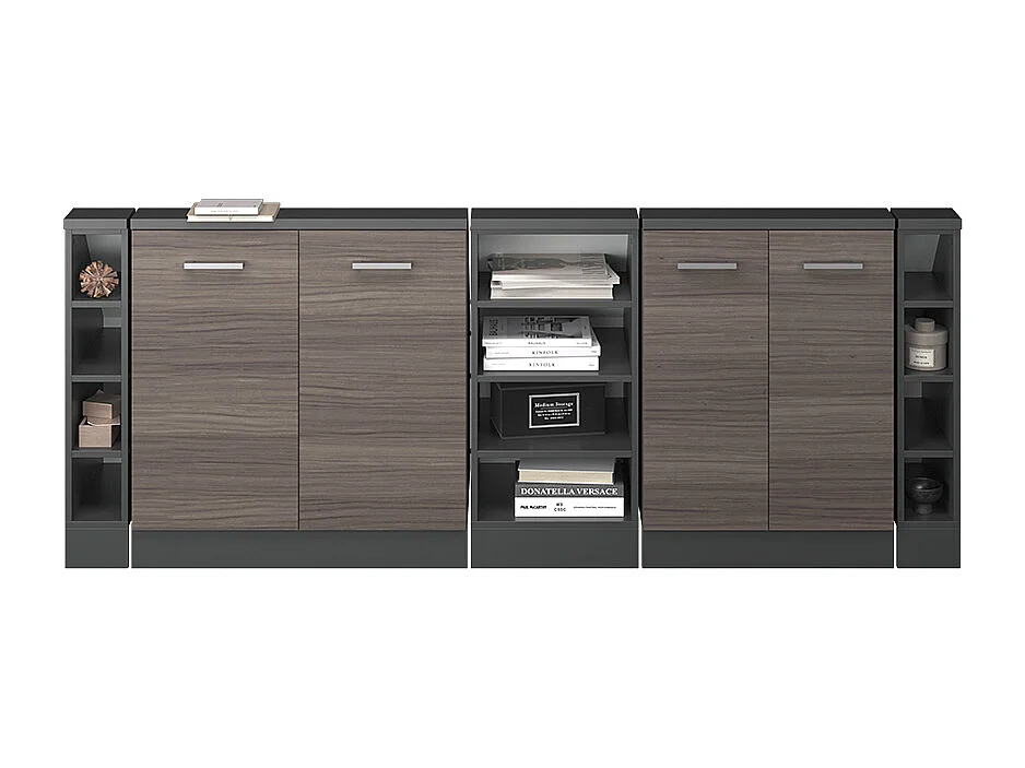 Meuble sous pente gris noble 215x46x81.6 r-line