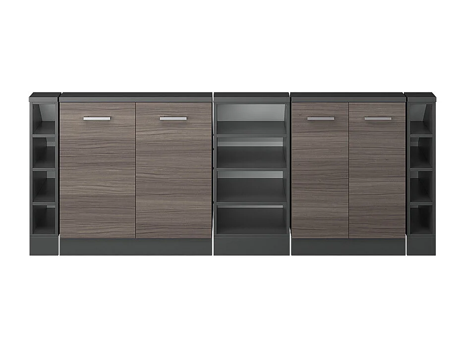 Köksskåp för sluttande tak ädelgrå 210x46x81.6 r-line