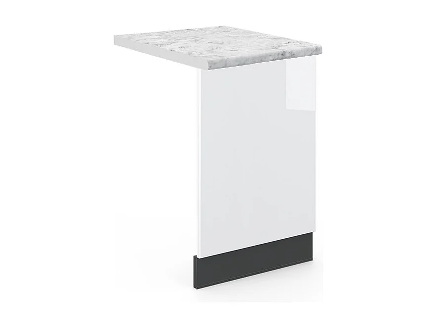 Panel frontal blanco alto brillo 45x1.6x67.4 fame-line