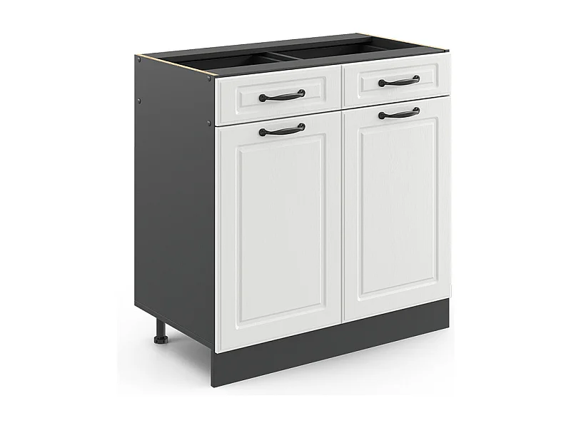 Küchenunterschrank weiß landhaus 80x46x81.6 r-line