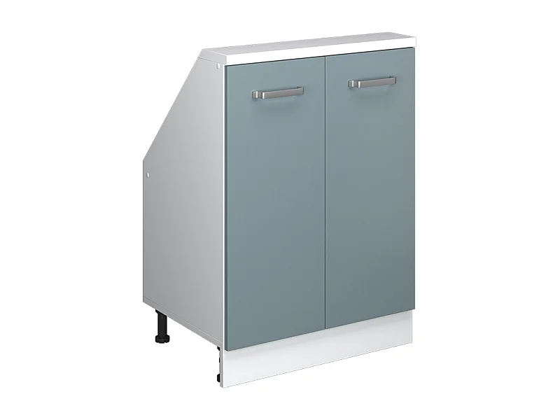 Armario de cocina para techo inclinado gris azulado 60x46x81.6 r-line