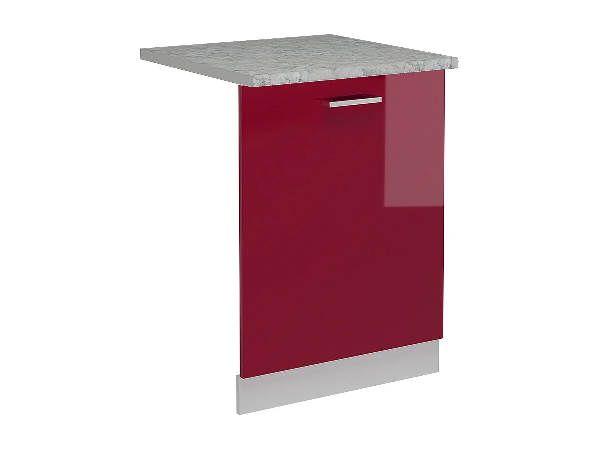 Façade de lave-vaisselle rouge brillant 60x1.6x81.8 r-line