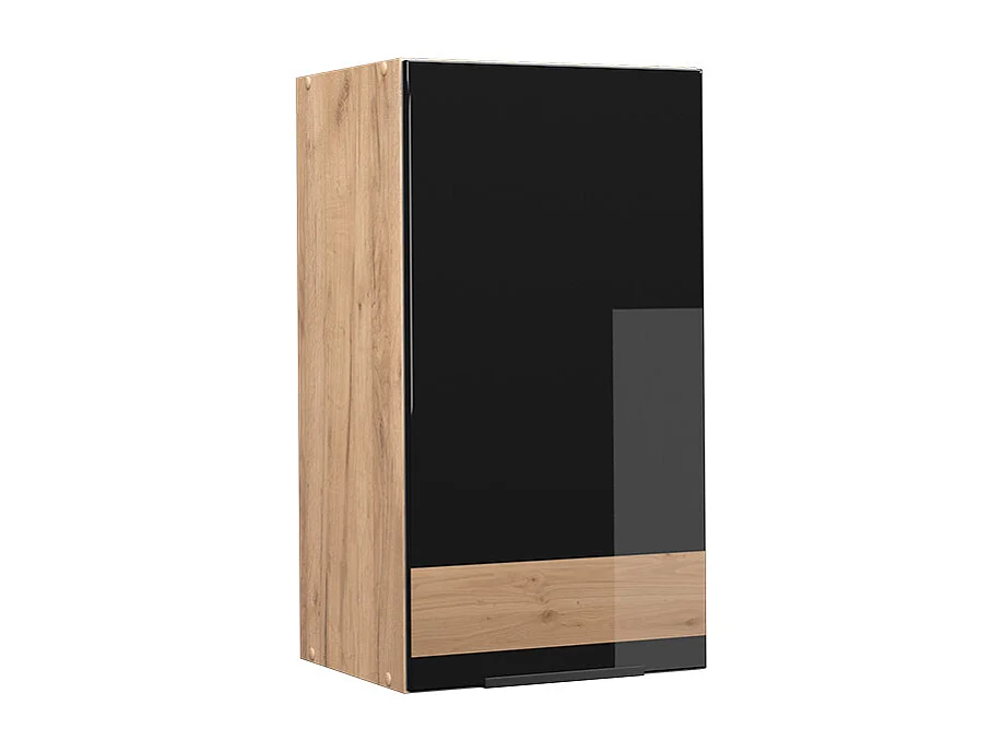 Armario colgante roble negro alto brillo 40x34.1x72 fame-line