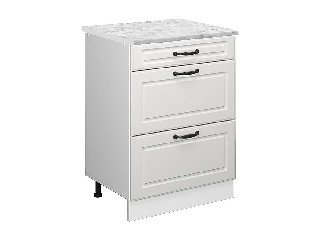 Mobiletto base per cucina bianco casa di campagna 60x60x81.6 r-line