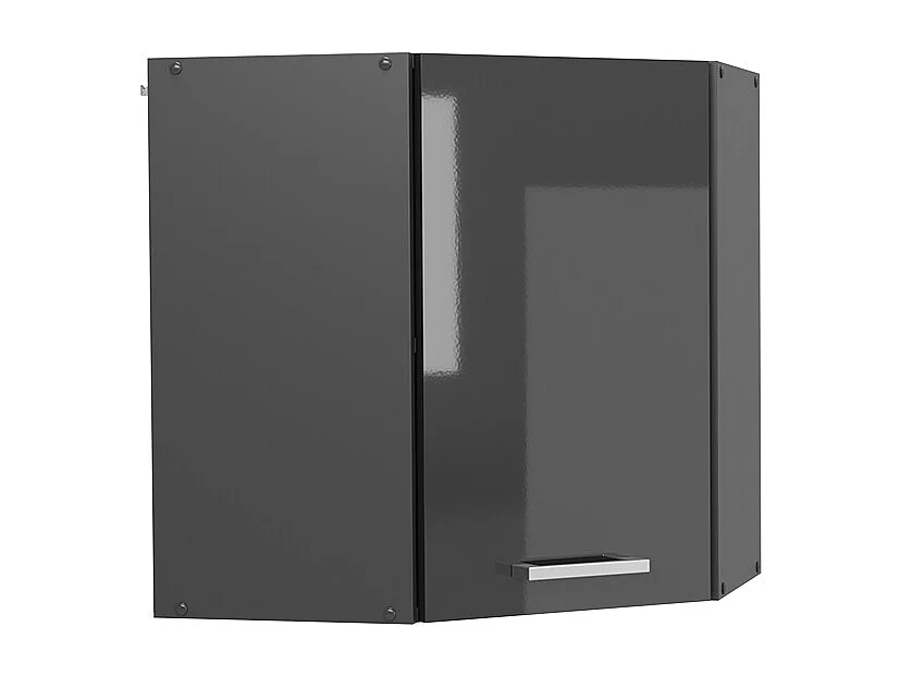 Elément haut de cuisine anthracite haute brillance 57x34.1x60 r-line
