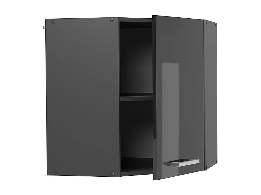 Elément haut de cuisine anthracite haute brillance 57x34.1x60 r-line