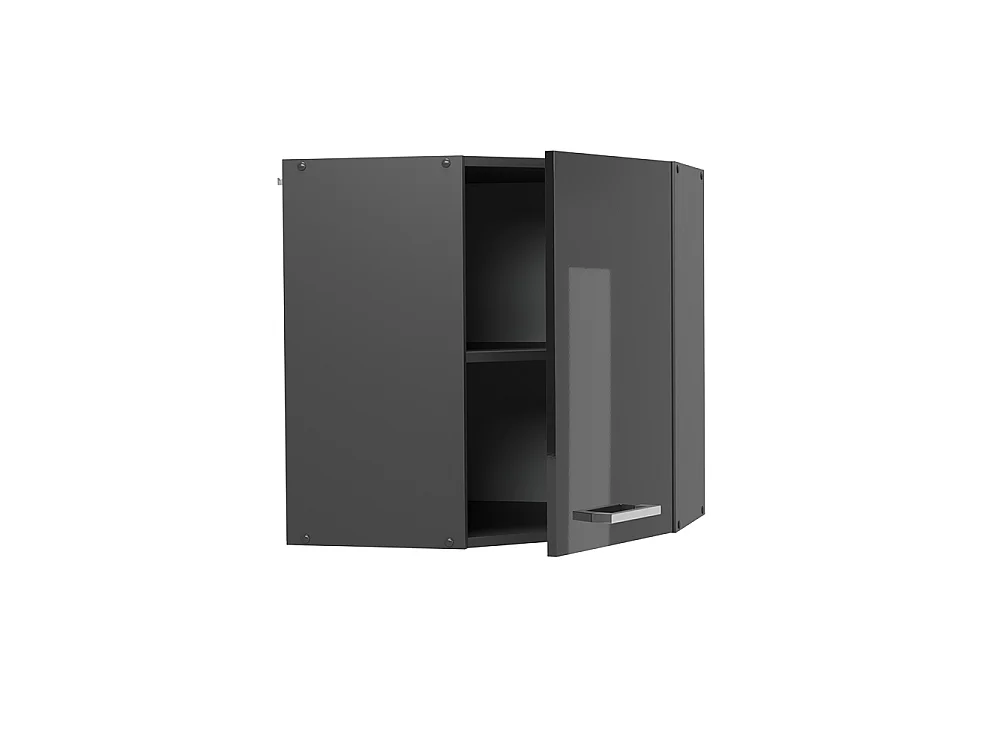 Elément haut de cuisine anthracite haute brillance 57x34.1x60 r-line
