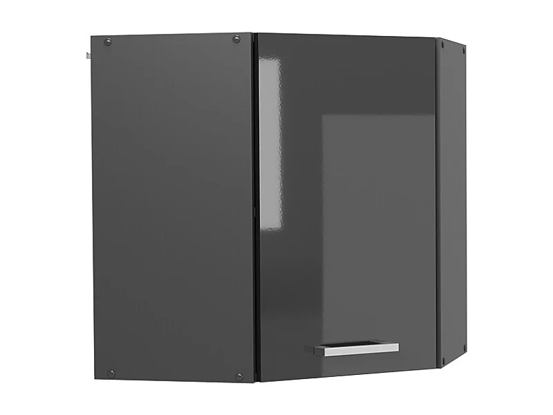 Elément haut de cuisine anthracite haute brillance 57x34.1x60 r-line