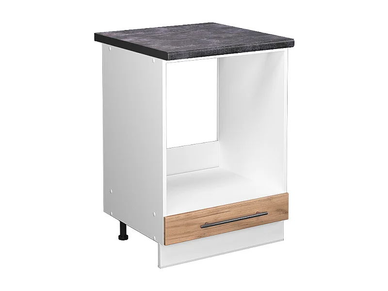 Meuble pour four chêne de force doré 60x60x82 fame-line