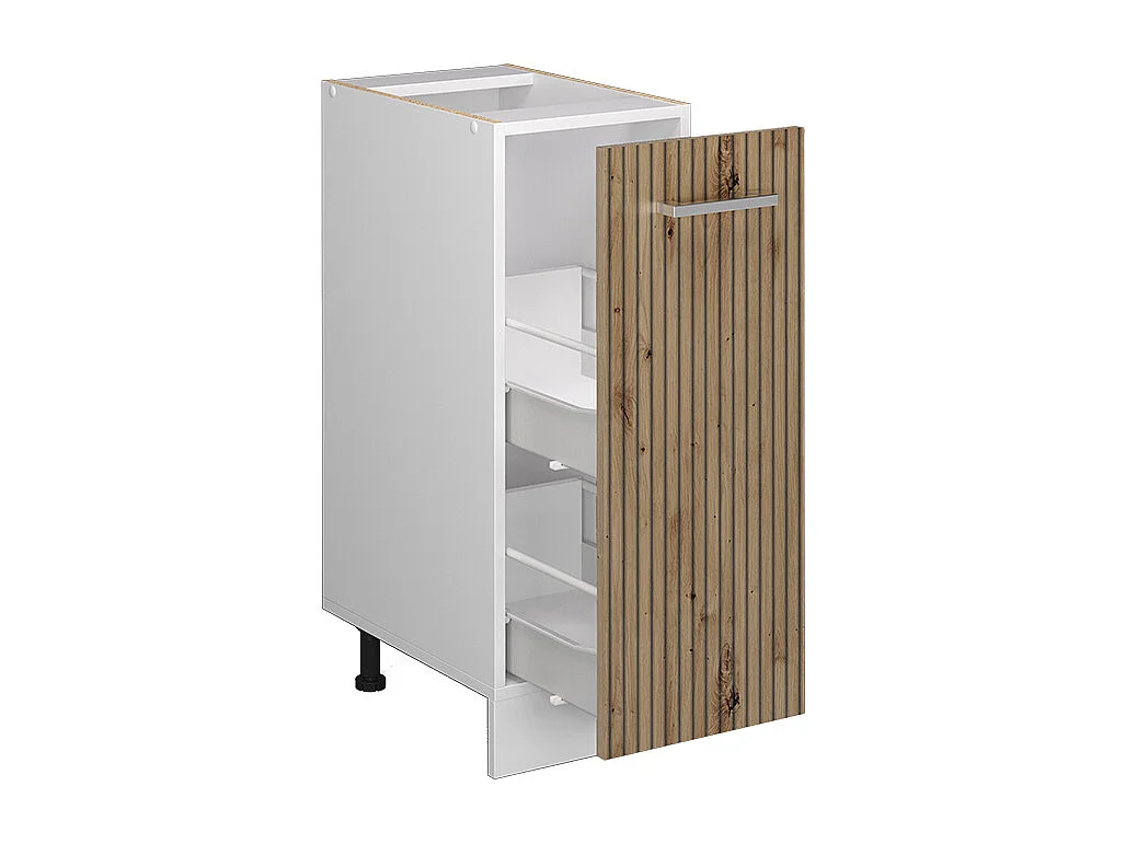 Armario de farmacia roble artesanal 30x60x81.6 r-line